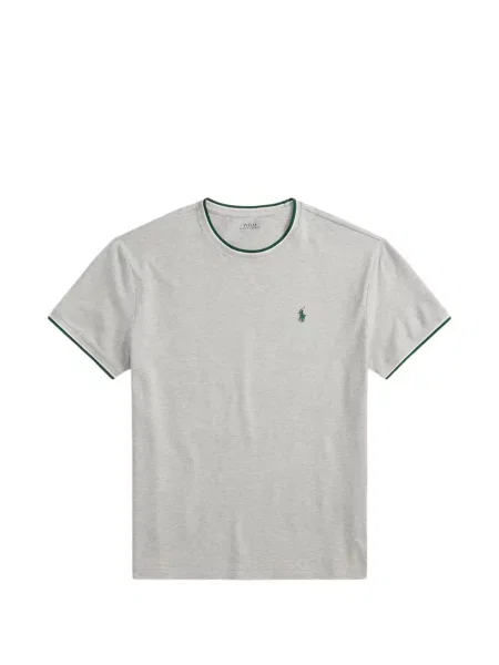 Klasické polotričko Polo Ralph Lauren s výšivkou šedé