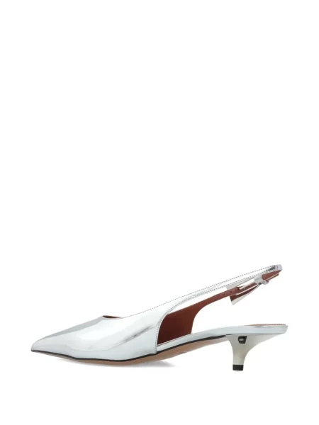 Pantofi cu toc Paris Texas slingback gri