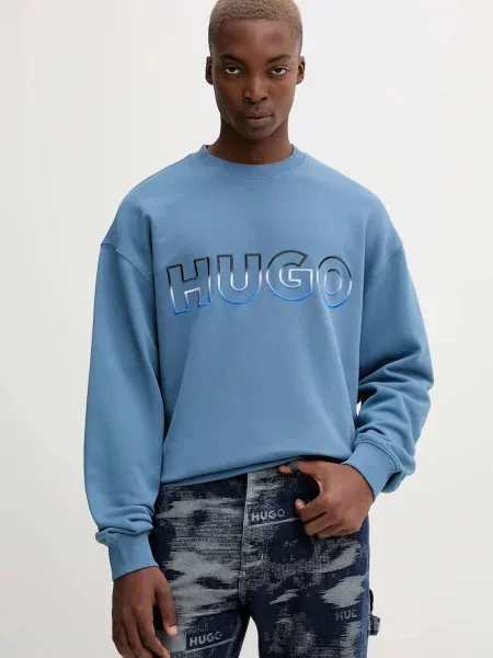HUGO Blue mikina Nogocrew modrá