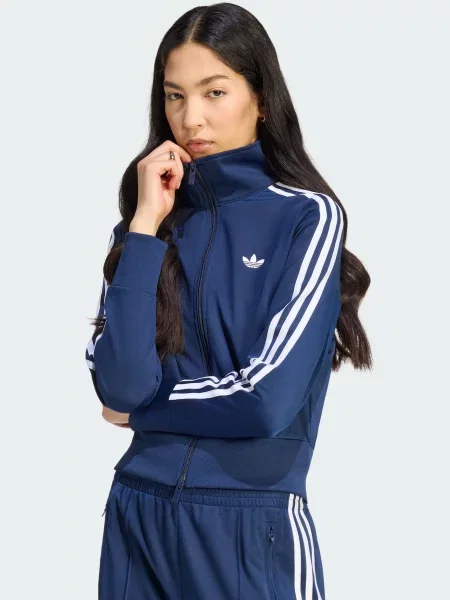 ADIDAS ORIGINALS Tepláková bunda Firebird Classic tmavomodrá biela
