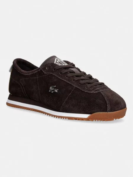 Lacoste CLUB-LOW sneakers boty semišové hnědé