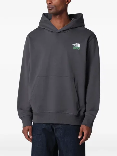 Hanorac cu glugă The North Face gri