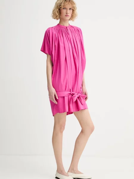 Kenzo rochie de vară din mătase roz
