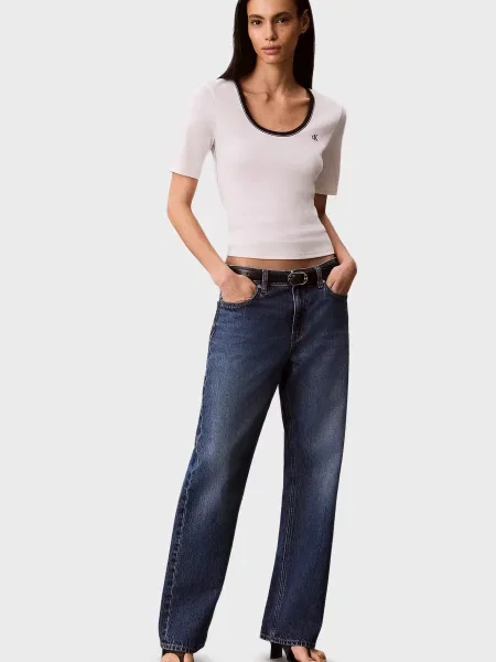 Дитяча футболка Calvin Klein Jeans біла
