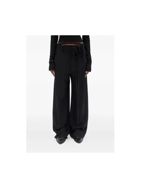 Spodnie Ann Demeulemeester czarne