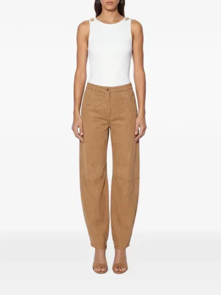 Body Elisabetta Franchi din jerseu alb