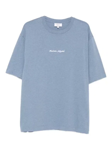 Majica Maison Kitsuné s vezom plava
