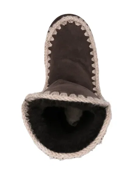 Botine Mou din piele de căprioară maro