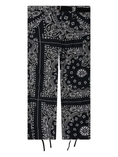 Pantaloni Sacai cu imagine albastru