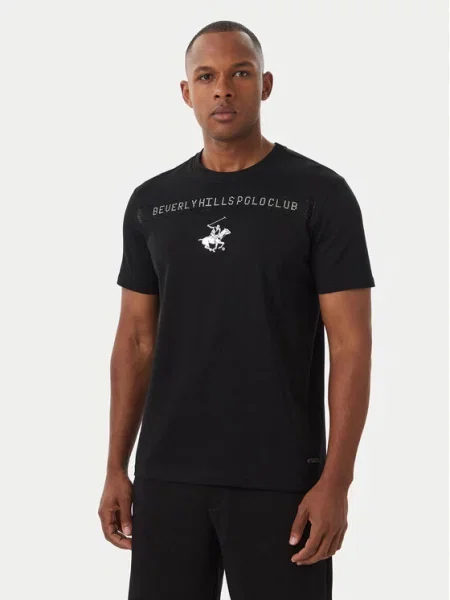 Beverly Hills Polo Club T-Shirt μαύρο