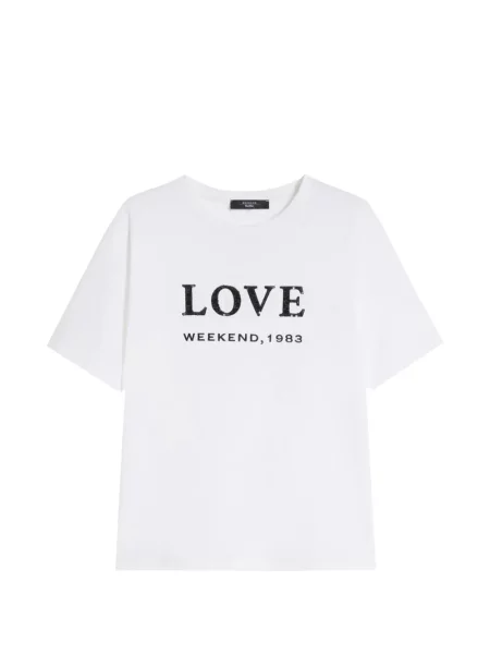 Tricou Max Mara cu imagine alb