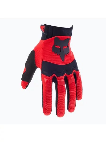 Cyklistické rukavice Fox Racing Dirtpaw fluorescent yellow červené