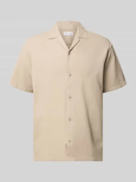 Koszula casualowa o kroju regular fit z fakturowanym wzorem model Global' Jack & Jones