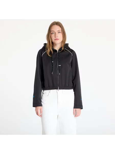 Атласна куртка Adidas Originals чорна