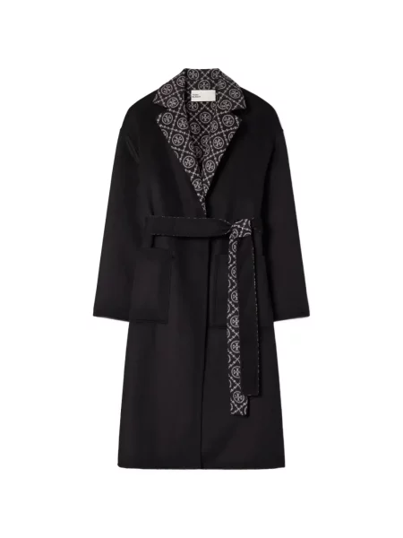 Palton Tory Burch de lână plic negru