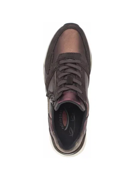 Sneakersy Gabor skórzane brązowe