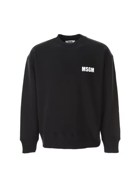 Bluza z kapturem Msgm z kapturem czarna