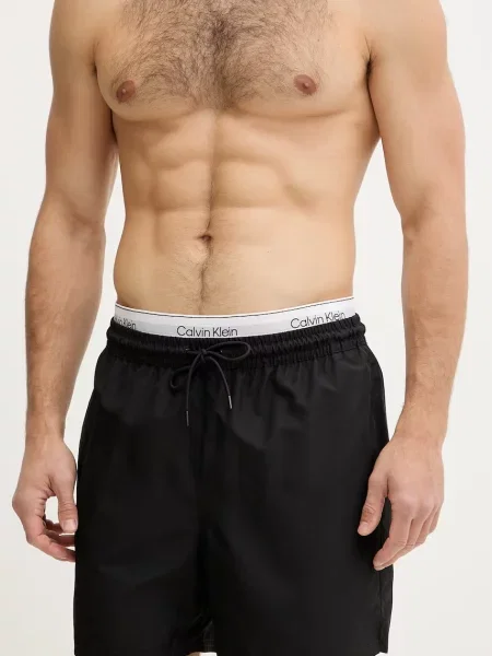 Calvin Klein plavecké šortky pánske čierna