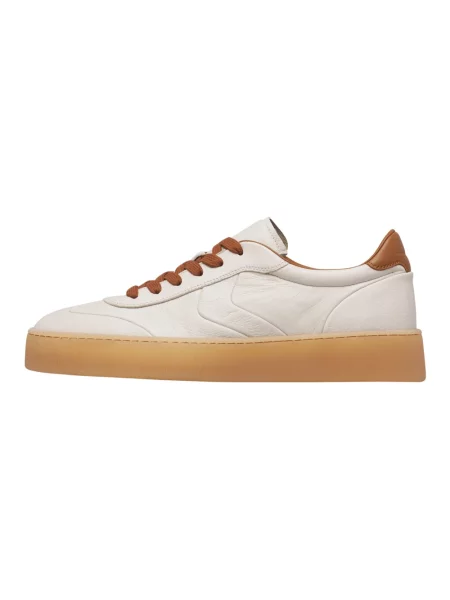 Sneakersy Voile Blanche skórzane białe