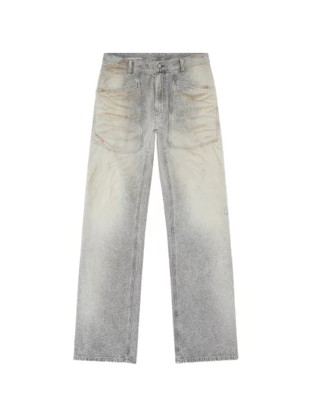 Blugi cu picior larg Diesel gri