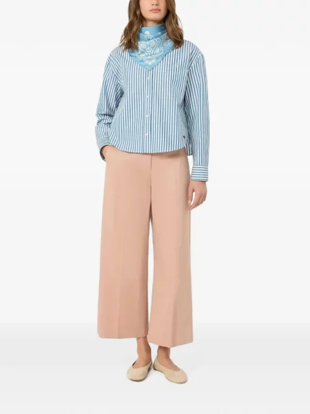 Pantaloni Weekend Max Mara din satin roz