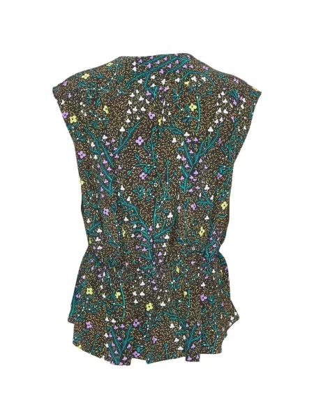 Gâtul glugii bluză Joseph cu model floral negru
