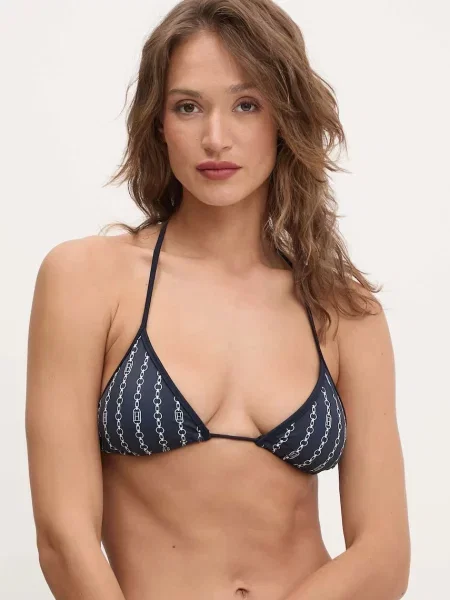 Tommy Hilfiger Горнище на бански Тъмносин зелено