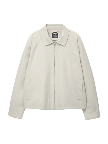 Pull&Bear Geacă de primăvară-toamnă deschis gri