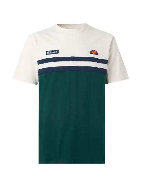 ELLESSE Tricou Venire bleumarin / verde smarald alb
