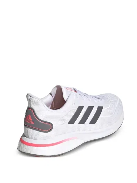 Pruhované trekkingové lněné tenisky Adidas UltraBoost šedé