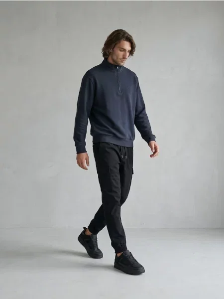 Sinsay Cargo jogger kalhoty černá