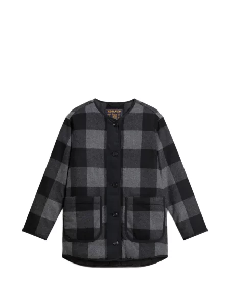 Geacă Woolrich în carouri gri