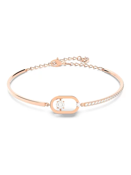 Bransoletka Swarovski do tańca różowa