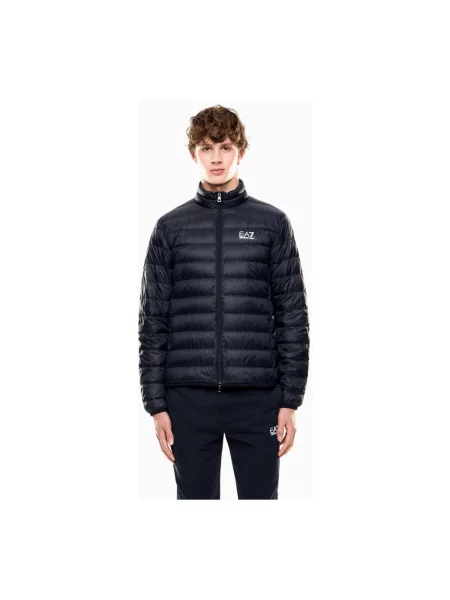 Kompaktowa kurtka puchowa Emporio Armani Ea7 niebieska