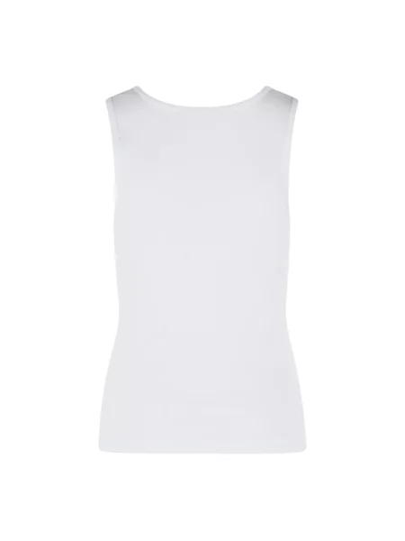 Dzianinowy top Dolce And Gabbana z logo biały