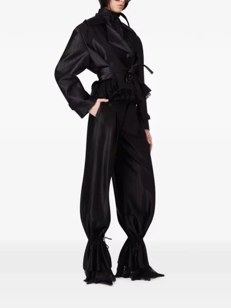 Pantaloni Giuseppe Di Morabito cu volane negru