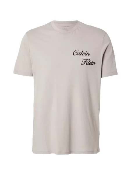 Calvin Klein Jeans Tricou bej / negru alb