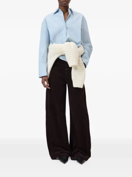 Pantaloni Closed de catifea cord maro