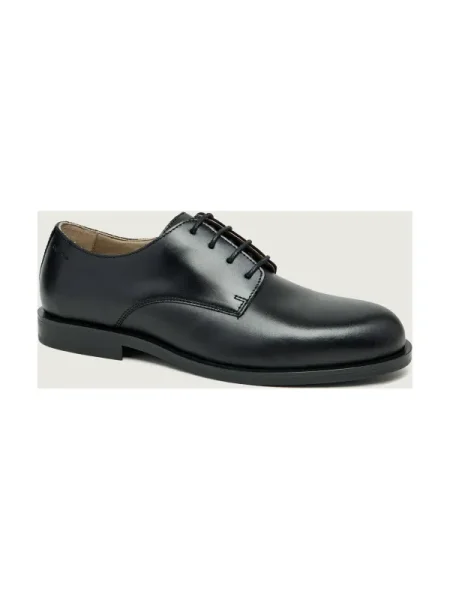 Calvin Klein Pantofi Ess Rubber Derby Lth negru