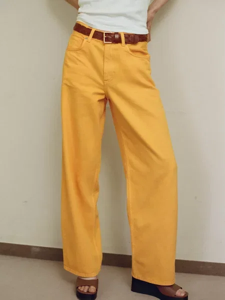 MANGO Džínsy NEWYORK' oranžová