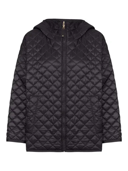 Geacă Max Mara cu glugă negru