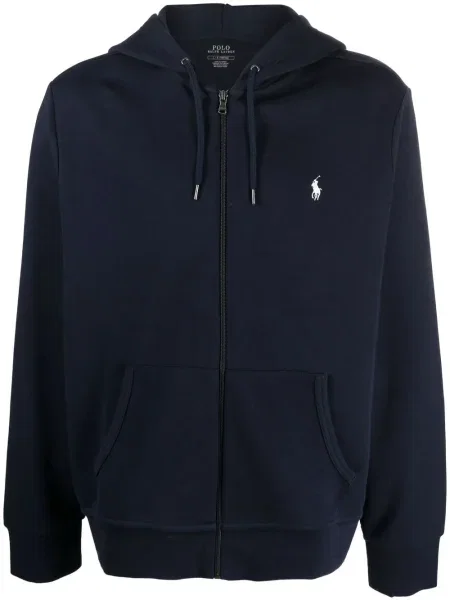 Hanorac cu glugă Polo Ralph Lauren albastru