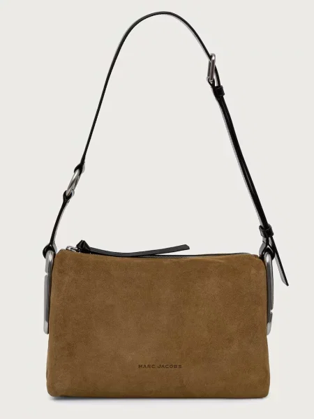 MARC JACOBS keresztpántos táska női velúrbőr SCENE MEDIUM SHOULDER zöld