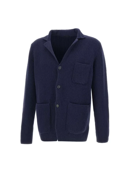 Sweter Fay wełniany niebieski