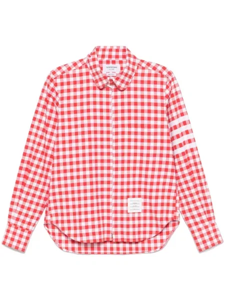 Košulja Thom Browne karirana od flanela crvena
