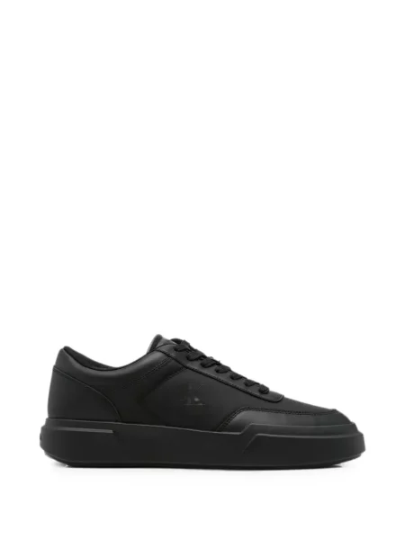 Sneakerși Calvin Klein din piele cu imagine negru