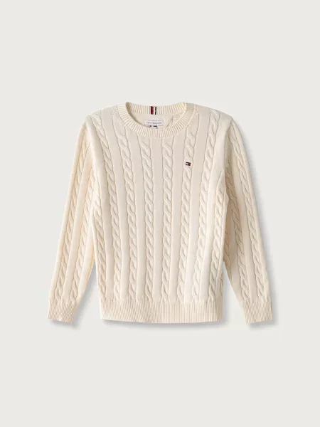 Tommy Hilfiger pulover pentru copii din bej