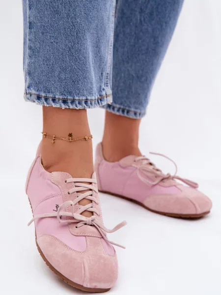 Semišové tenisky Big Star Shoes biela