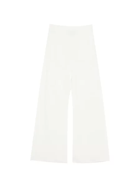 Pantaloni Max Mara din crep alb