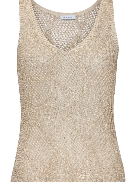 LASCANA Top brodat bej